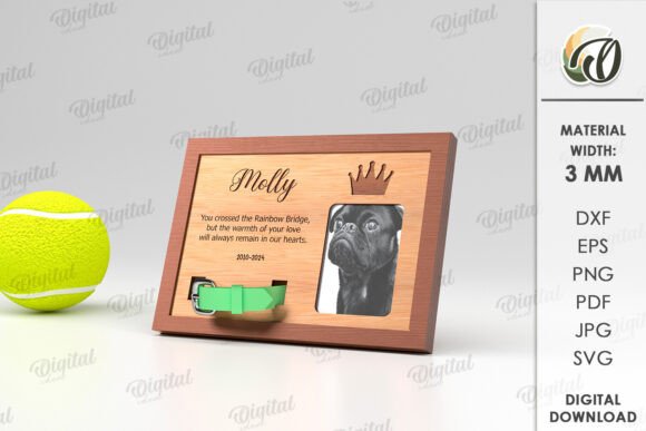 3D Memorial Pet Frame Laser Cut: A Unique Design Asset