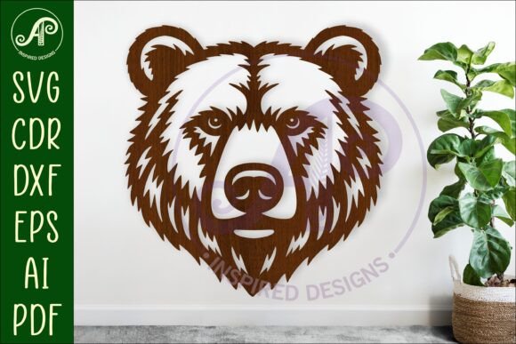 Bear Face Wall Art Sign: A Versatile SVG File