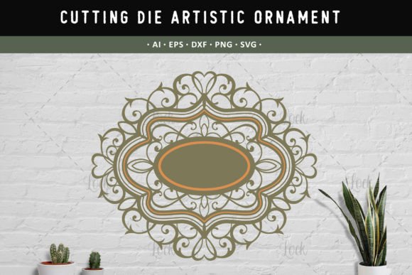 Elegant Ornament Metal Dies Cutting Template for Crafters