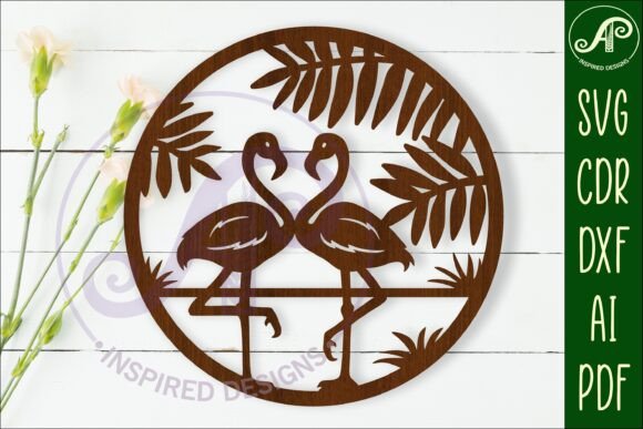 Flamingo Wall Art Sign, SVG File: A Creative Cut File