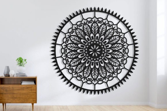 Stunning Laser Cut Mandala Wall Decor SVG